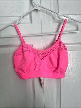 Forever 21 Neon Pink Mesh-Trim Bralette